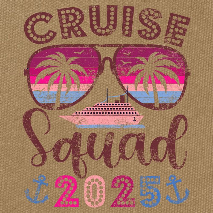 Cruise Squad 2025 Family Friends Vacation Matching Group Cotton Canvas Backpack