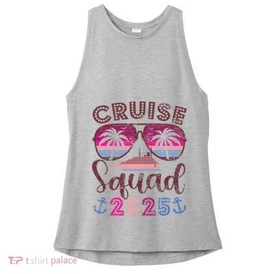 Cruise Squad 2025 Family Friends Vacation Matching Group Ladies PosiCharge Tri-Blend Wicking Tank