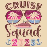 Cruise Squad 2025 Family Friends Vacation Matching Group Drawstring Bag