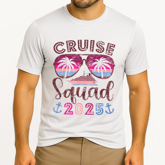 Cruise Squad 2025 Family Friends Vacation Matching Group Cooling Performance Crew T-Shirt