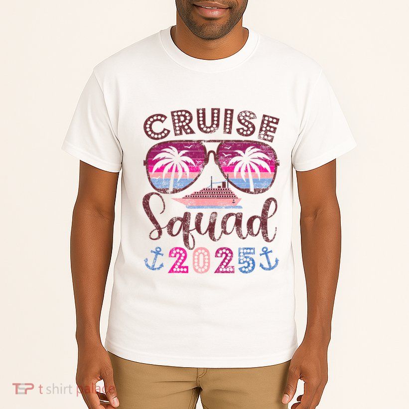 Cruise Squad 2025 Family Friends Vacation Matching Group Tall T-Shirt