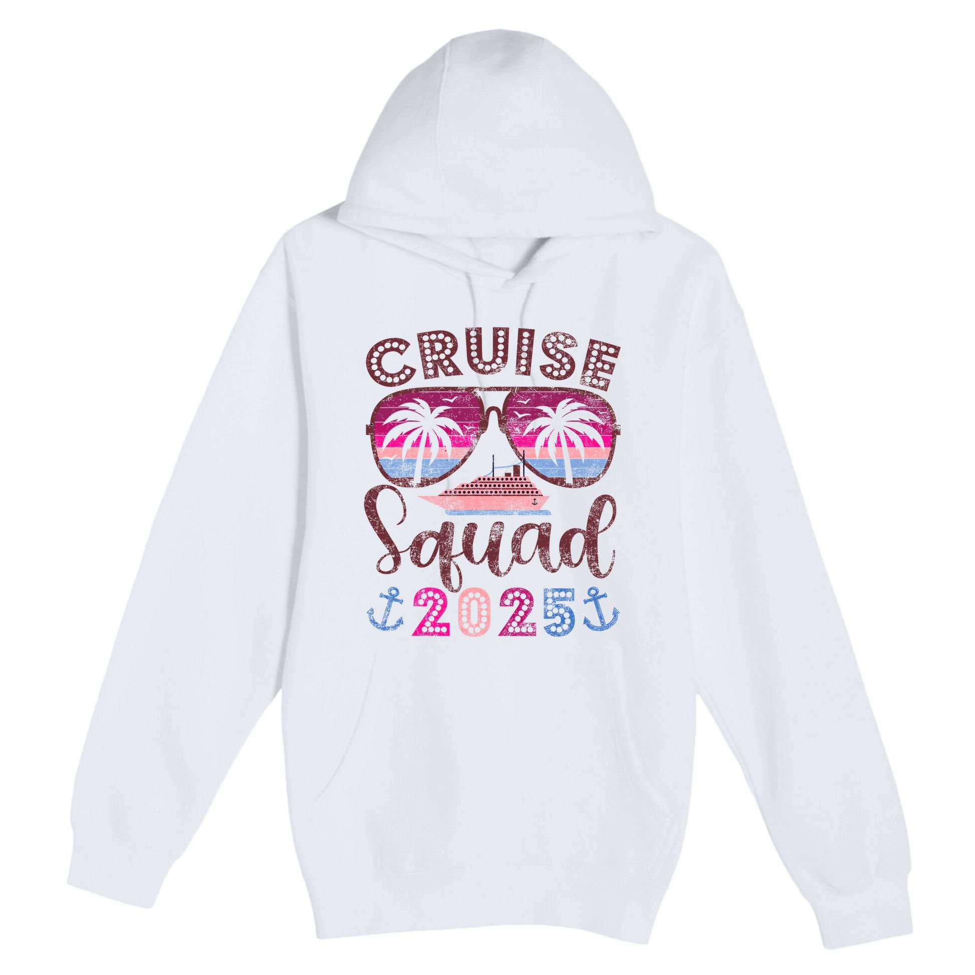 Cruise Squad 2025 Family Friends Vacation Matching Group Premium Pullover Hoodie