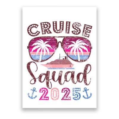 Cruise Squad 2025 Family Friends Vacation Matching Group Poster