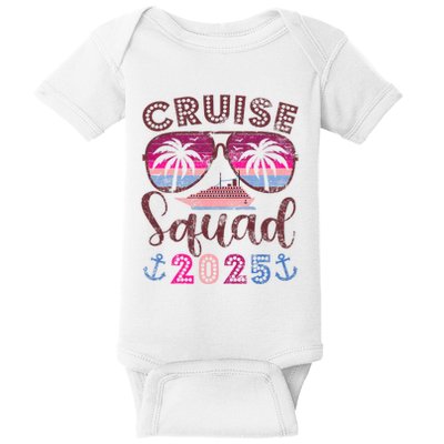 Cruise Squad 2025 Family Friends Vacation Matching Group Baby Bodysuit