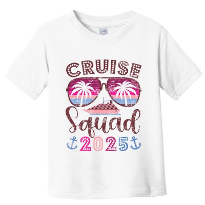 Cruise Squad 2025 Family Friends Vacation Matching Group Toddler T-Shirt