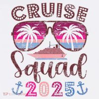 Cruise Squad 2025 Family Friends Vacation Matching Group Womens T-Shirt