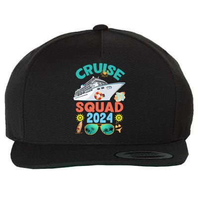 Cruise Squad 2024 Summer Vacation Group Matching Wool Snapback Cap