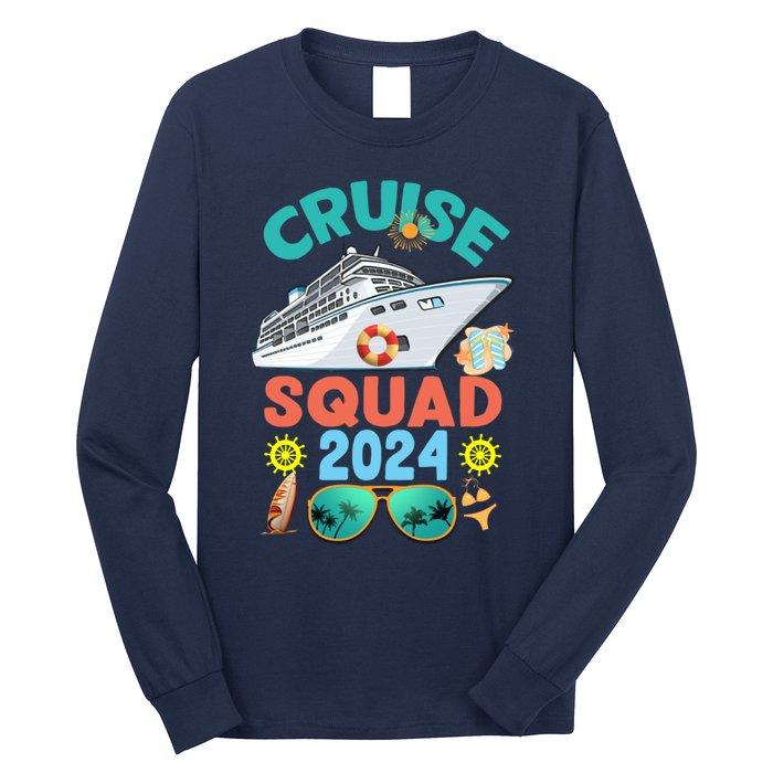 Cruise Squad 2024 Summer Vacation Group Matching Long Sleeve Shirt