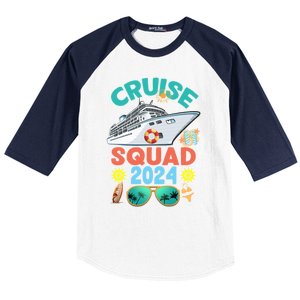 Cruise Squad 2024 Summer Vacation Group Matching Baseball Sleeve Shirt