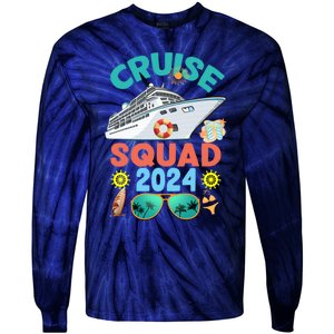 Cruise Squad 2024 Summer Vacation Group Matching Tie-Dye Long Sleeve Shirt