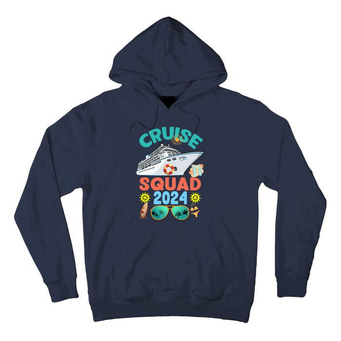 Cruise Squad 2024 Summer Vacation Group Matching Tall Hoodie