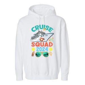 Cruise Squad 2024 Summer Vacation Group Matching Garment-Dyed Fleece Hoodie