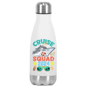 Cruise Squad 2024 Summer Vacation Group Matching Stainless Steel Insulated Water Bottle