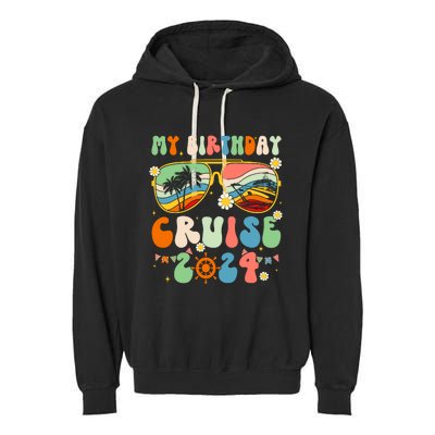 Cruise Squad 2024 Birthday Cruise Cruising Garment-Dyed Fleece Hoodie