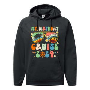 Cruise Squad 2024 Birthday Cruise Cruising Performance Fleece Hoodie