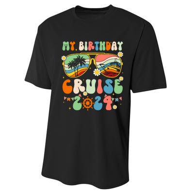 Cruise Squad 2024 Birthday Cruise Cruising Performance Sprint T-Shirt