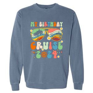 Cruise Squad 2024 Birthday Cruise Cruising Garment-Dyed Sweatshirt