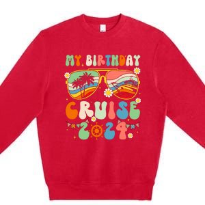 Cruise Squad 2024 Birthday Cruise Cruising Premium Crewneck Sweatshirt