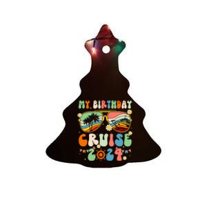 Cruise Squad 2024 Birthday Cruise Cruising Ceramic Tree Ornament