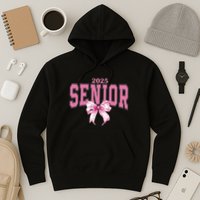 Coquette Senior 2025 Back To School Bow Senior 2025 Hoodie