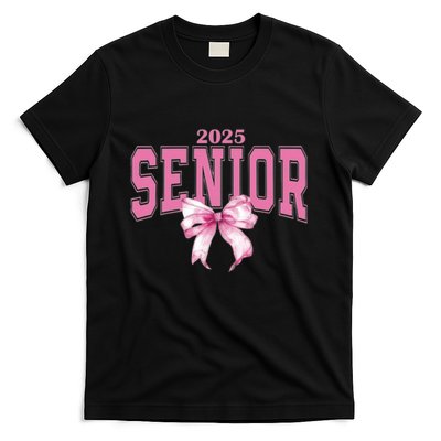 Coquette Senior 2025 Back To School Bow Senior 2025 T-Shirt