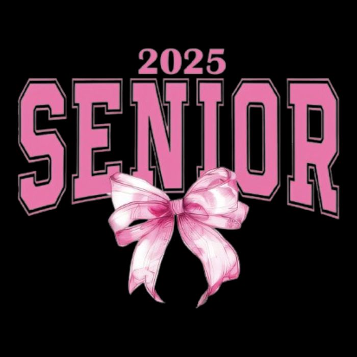 Coquette Senior 2025 Back To School Bow Senior 2025 T-Shirt
