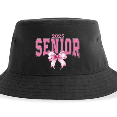 Coquette Senior 2025 Back To School Bow Senior 2025 Sustainable Bucket Hat