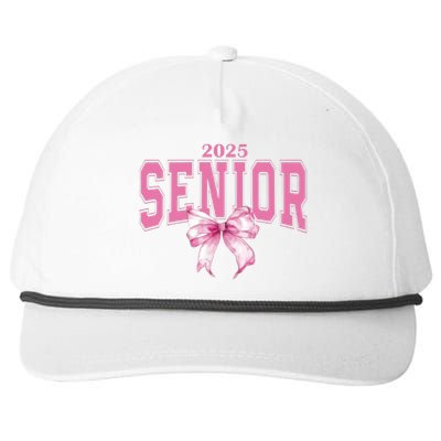 Coquette Senior 2025 Back To School Bow Senior 2025 Snapback Five-Panel Rope Hat