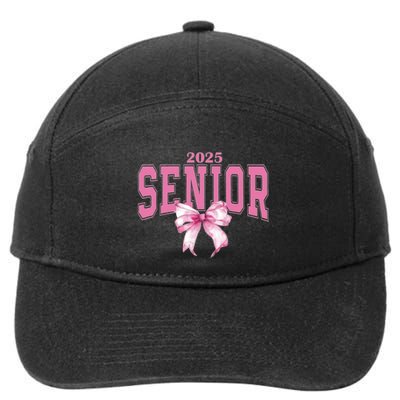 Coquette Senior 2025 Back To School Bow Senior 2025 7-Panel Snapback Hat