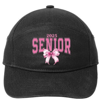 Coquette Senior 2025 Back To School Bow Senior 2025 7-Panel Snapback Hat