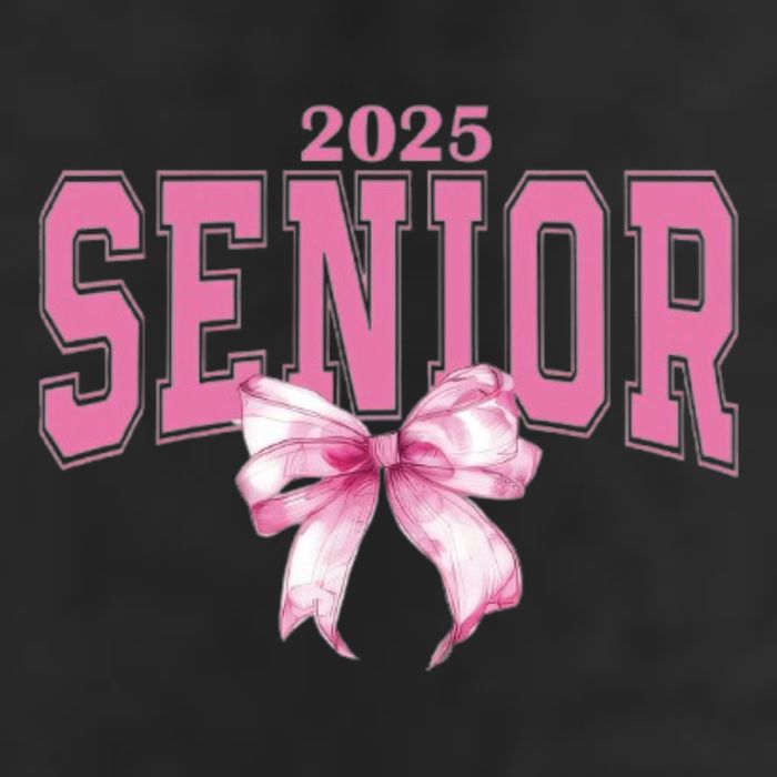 Coquette Senior 2025 Back To School Bow Senior 2025 Beanie