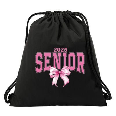 Coquette Senior 2025 Back To School Bow Senior 2025 Drawstring Bag