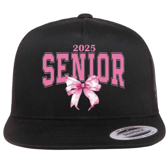 Coquette Senior 2025 Back To School Bow Senior 2025 Flat Bill Trucker Hat