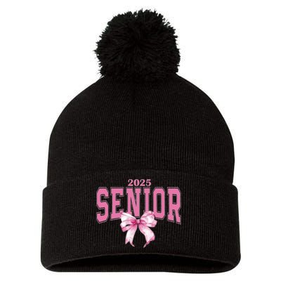 Coquette Senior 2025 Back To School Bow Senior 2025 Pom Pom 12in Knit Beanie