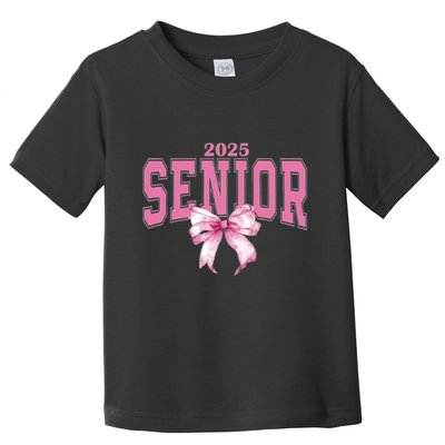 Coquette Senior 2025 Back To School Bow Senior 2025 Toddler T-Shirt