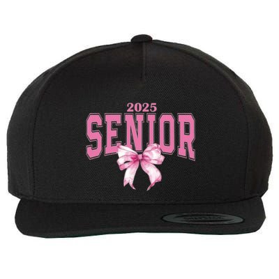 Coquette Senior 2025 Back To School Bow Senior 2025 Wool Snapback Cap