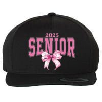 Coquette Senior 2025 Back To School Bow Senior 2025 Wool Snapback Cap