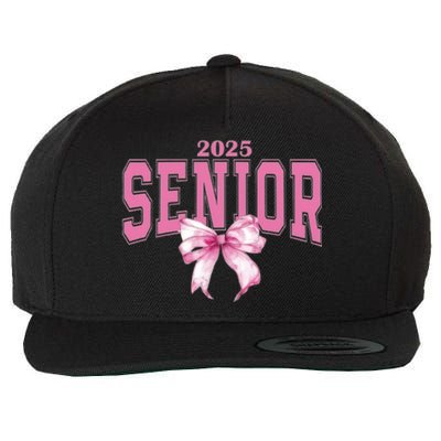 Coquette Senior 2025 Back To School Bow Senior 2025 Wool Snapback Cap