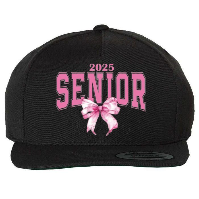 Coquette Senior 2025 Back To School Bow Senior 2025 Wool Snapback Cap