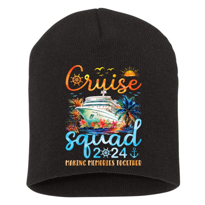 Cruise Squad 2024 Summer Vacation Matching Family Trip Short Acrylic Beanie