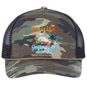 Cruise Squad 2024 Summer Vacation Matching Family Trip Retro Rope Trucker Hat Cap