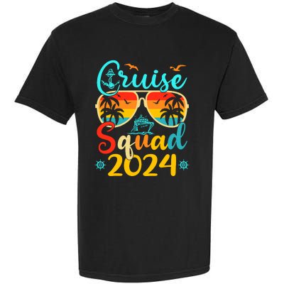 Cruise Squad 2024 Summer Vacation Matching Family Cruise Garment-Dyed Heavyweight T-Shirt