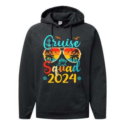 Cruise Squad 2024 Summer Vacation Matching Family Cruise Performance Fleece Hoodie