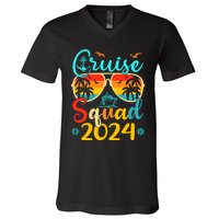 Cruise Squad 2024 Summer Vacation Matching Family Cruise V-Neck T-Shirt