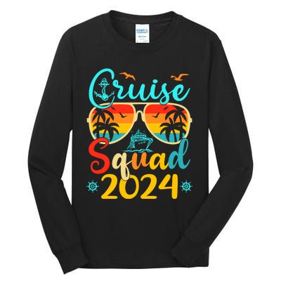 Cruise Squad 2024 Summer Vacation Matching Family Cruise Tall Long Sleeve T-Shirt