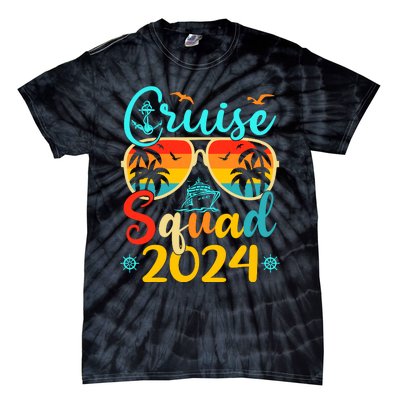 Cruise Squad 2024 Summer Vacation Matching Family Cruise Tie-Dye T-Shirt