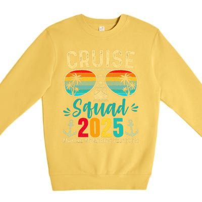 Cruise Squad 2025 Family Friends Vacation Cruising Ship Trip Premium Crewneck Sweatshirt