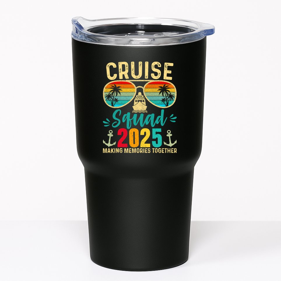 Cruise Squad 2025 Family Friends Vacation Cruising Ship Trip Tumbler