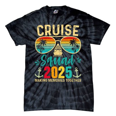 Cruise Squad 2025 Family Friends Vacation Cruising Ship Trip Tie-Dye T-Shirt