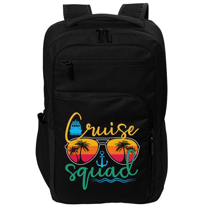 Cruise Squad 2025 Family Vacation Beach Matching Groupe Impact Tech Backpack